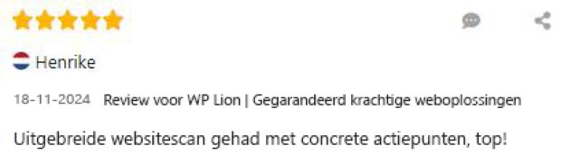 WP Lion review - websitecheck