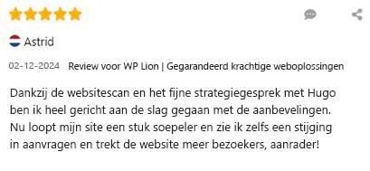WP Lion review - Gratis websitecheck