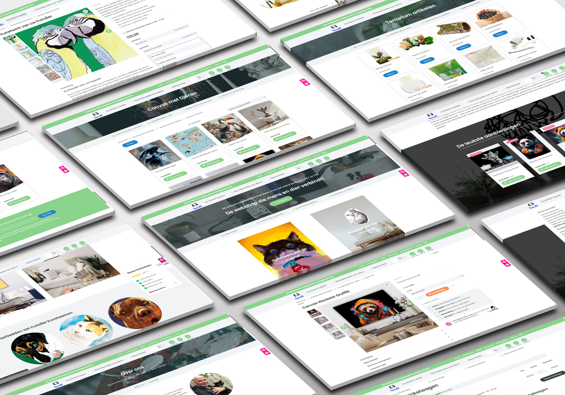 Draw a Pet - Woocommerce webshop gerealiseerd door WP Lion