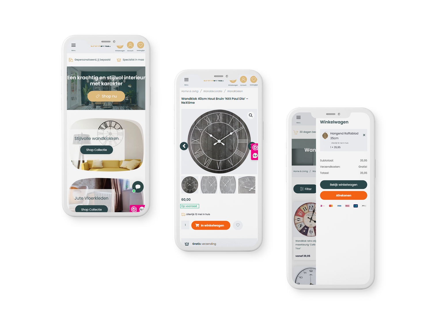 Lionstyle woocommerce webshop mobiele weergave geoptimaliseerd
