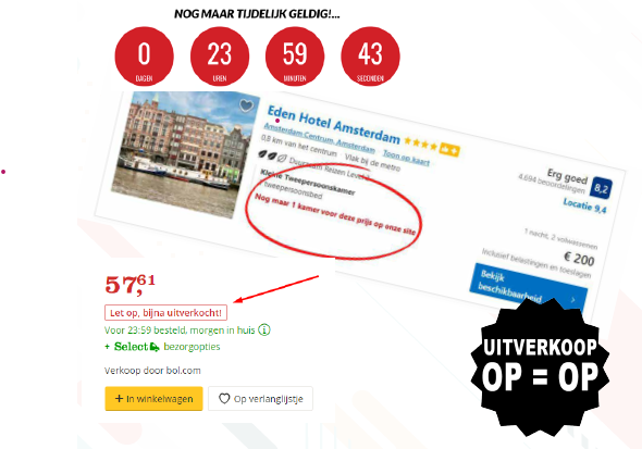 schaarste triggers op je checkout pagina