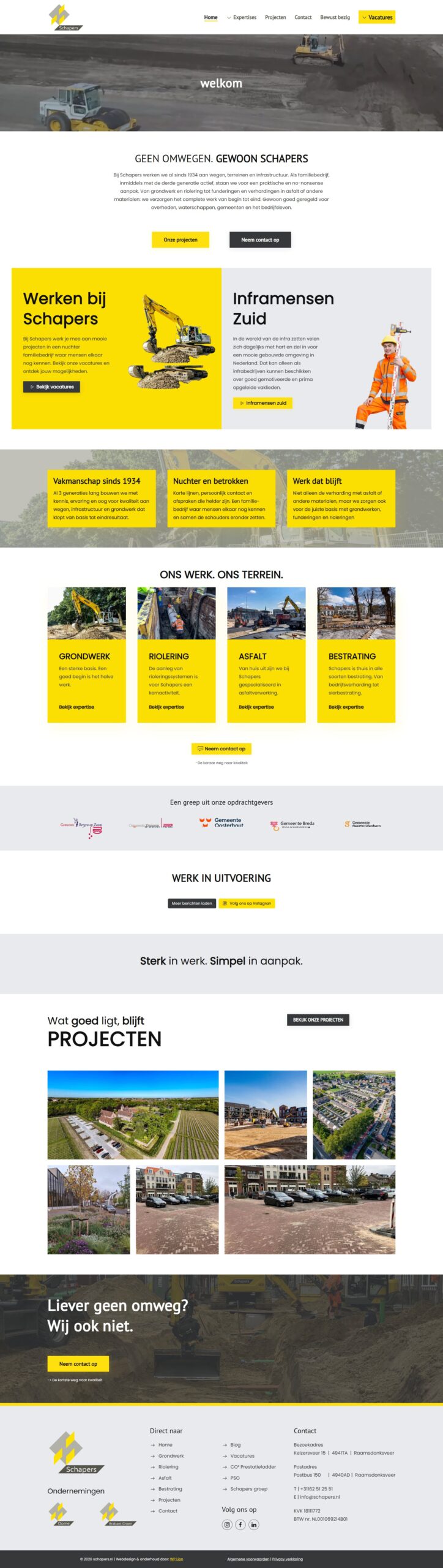 Website van Schapers uit Raamsdonksveer gerealiseerd door WP Lion