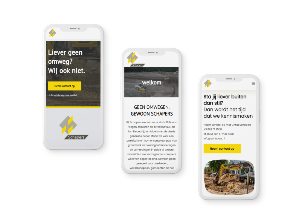 Schapers met een mooie responsive website