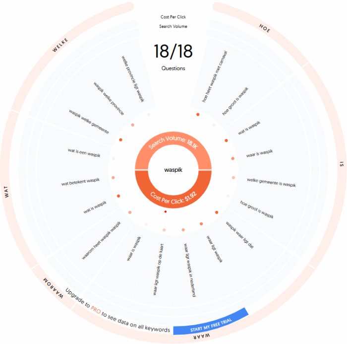Long-tail-zoekwoorden-waspik