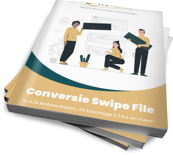 Ontvang direct gratis toegang tot de Conversie Swipe File: vol bewezen A/B-tests, onweerstaanbare CTA's en psychologische triggers die je website omtoveren tot een winstmachine.