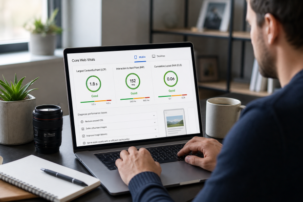 Core web vitals - Core Web Vitals, Google Core Web Vitals, Google Pagespeed score, Websitesnelheid SEO, Core web vitals verbeteren, Core web vitals WordPress